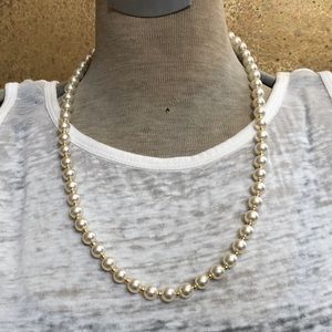 Classic Plastic Pearl Necklace